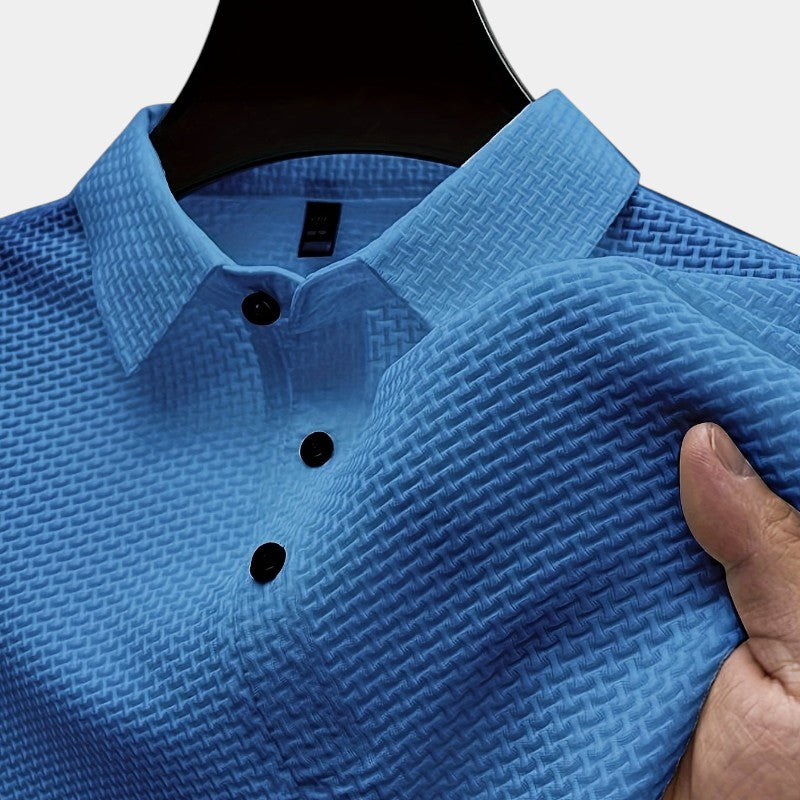 Herre Golfskjorte Kortermet Mesh Nylon Spandex 7