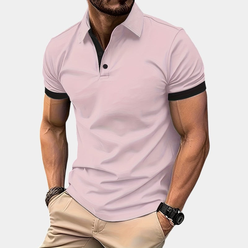 Herre Golfskjorte Lett Polyester Klassisk Passform 1