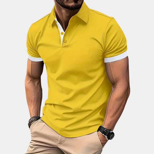 Herre Golfskjorte Lett Polyester Klassisk Passform 2