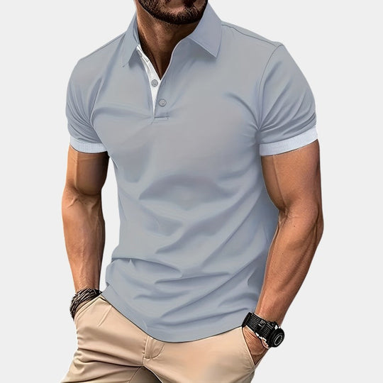 Herre Golfskjorte Lett Polyester Klassisk Passform 3