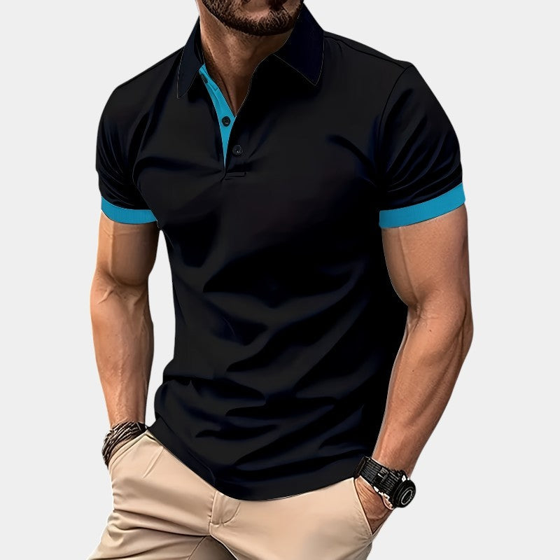 Herre Golfskjorte Lett Polyester Klassisk Passform 4
