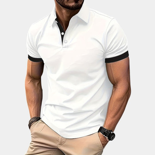 Herre Golfskjorte Lett Polyester Klassisk Passform 9