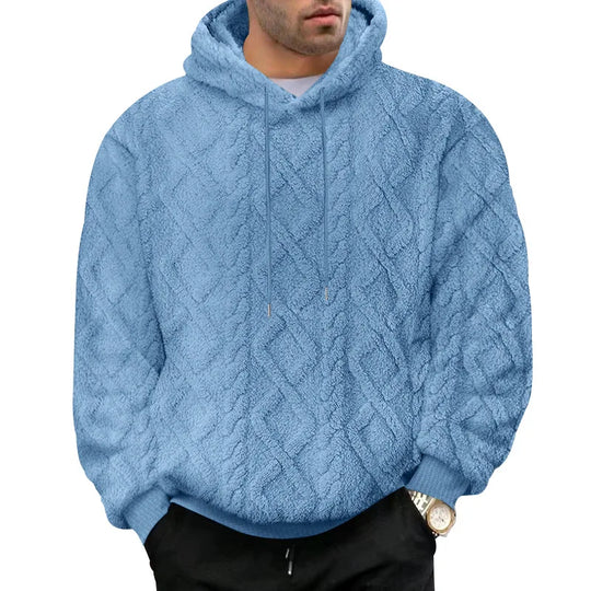 Herre Hettegenser Dobbelsidig Fløyel Jacquard Pullover 3