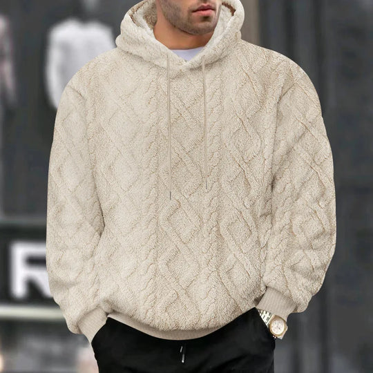Herre Hettegenser Dobbelsidig Fløyel Jacquard Pullover 8
