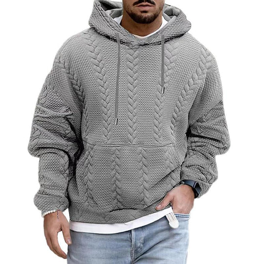 Herre Hettegenser med Kengurulomme 1
