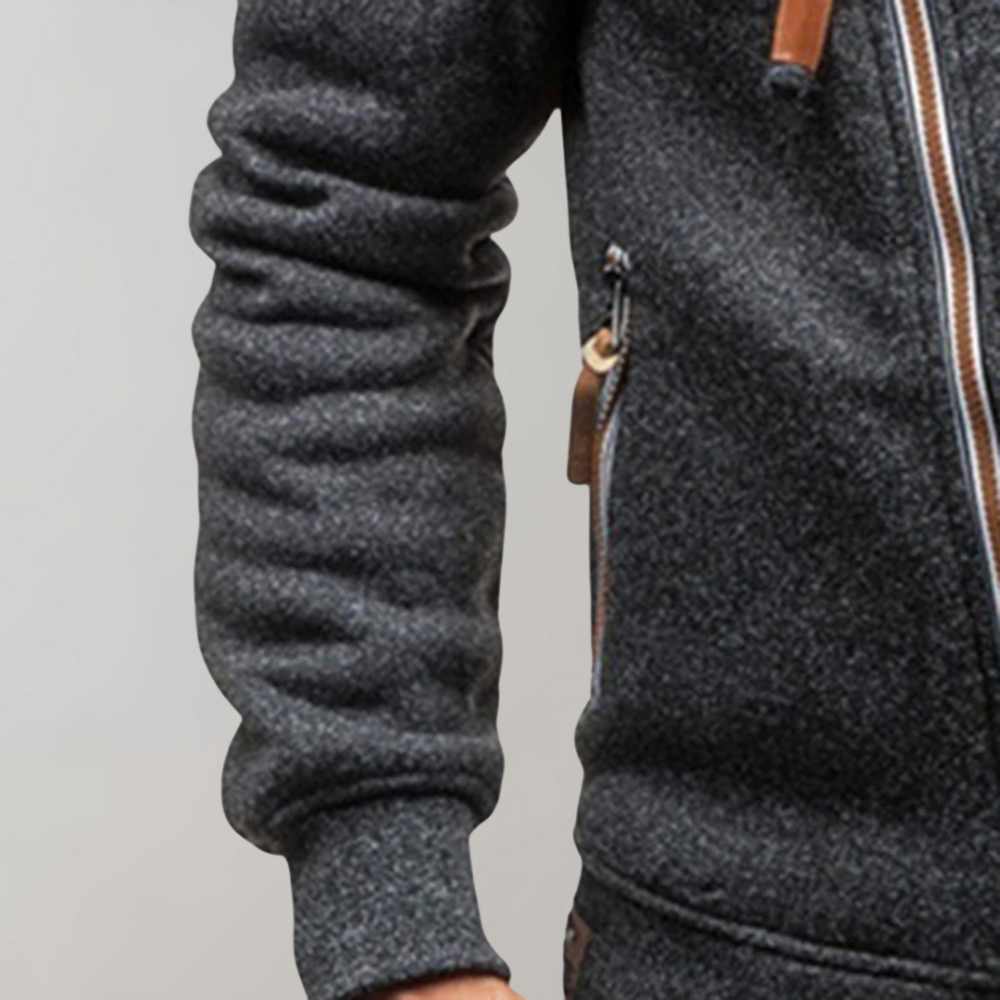 Herre Hettejakke med Glidelås Casual Stil 2