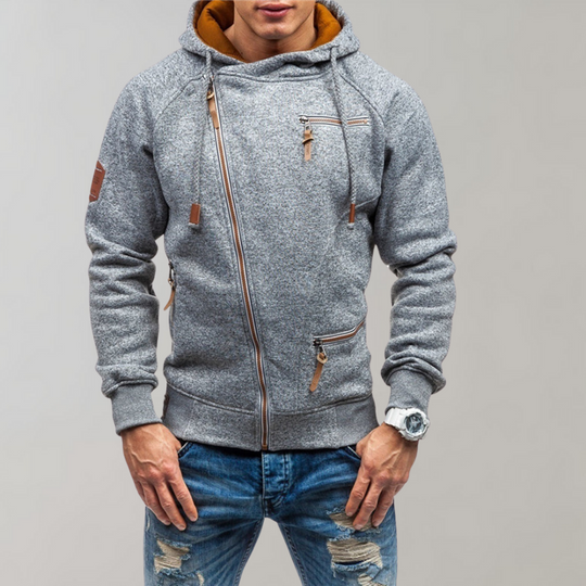 Herre Hettejakke med Glidelås Casual Stil 3