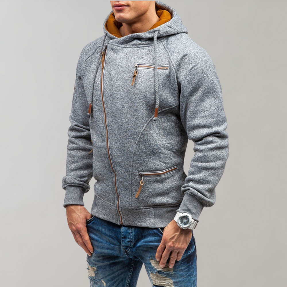 Herre Hettejakke med Glidelås Casual Stil 4