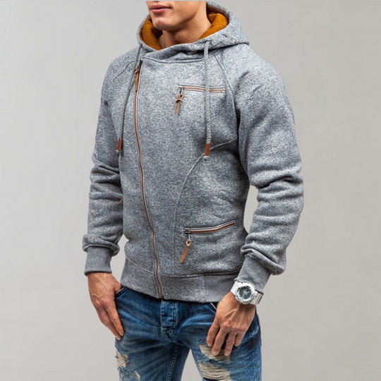 Herre Hettejakke med Glidelås Casual Stil 4