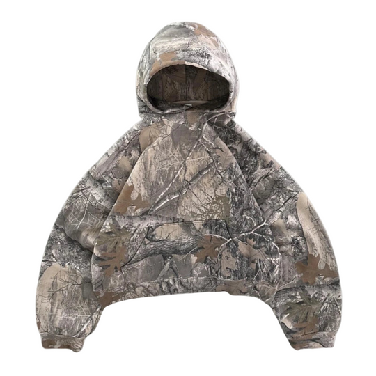 Herre Hoodie Kamuflasje Oversized 0