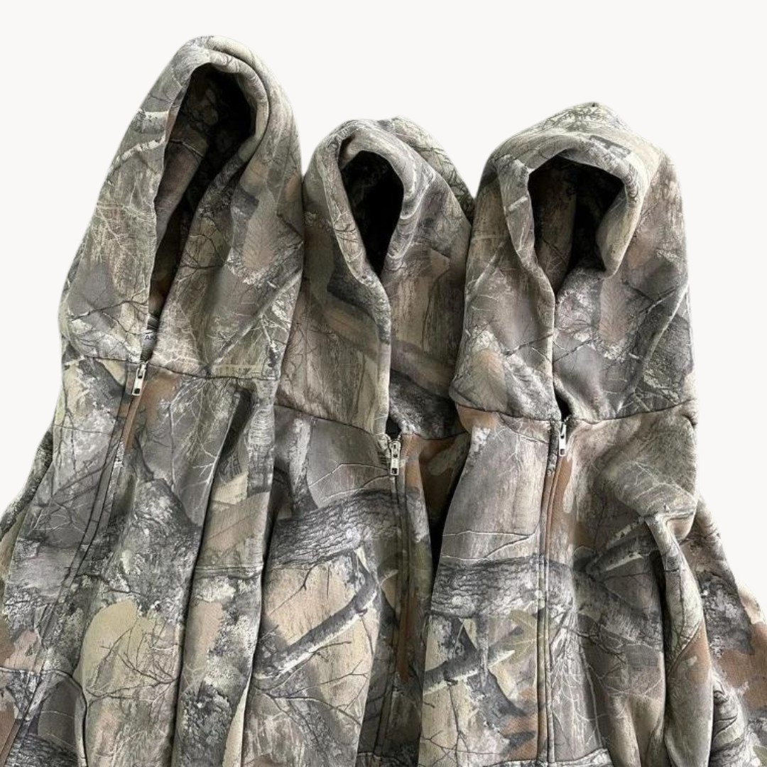 Herre Hoodie Kamuflasje Oversized 2