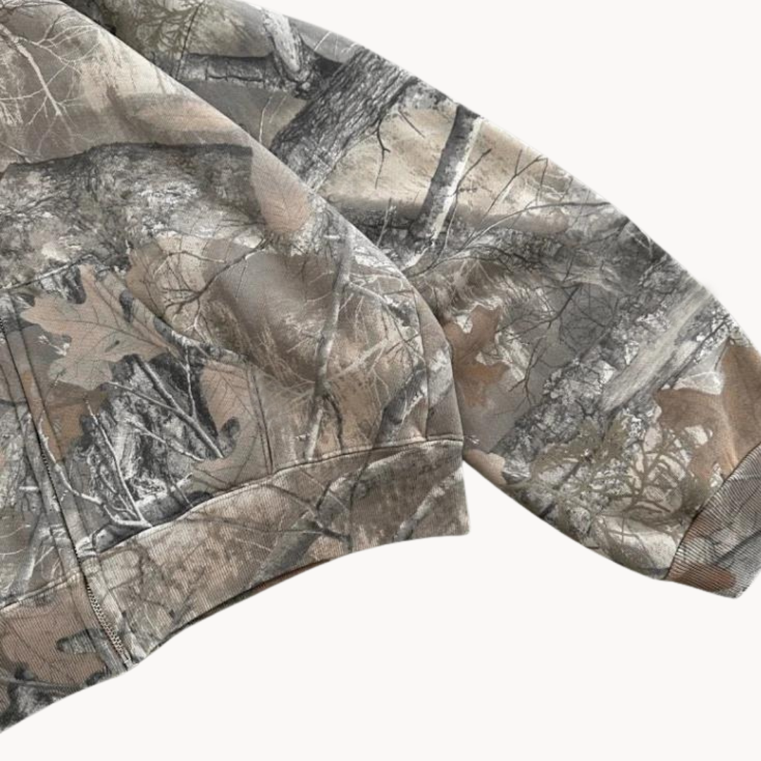 Herre Hoodie Kamuflasje Oversized 4