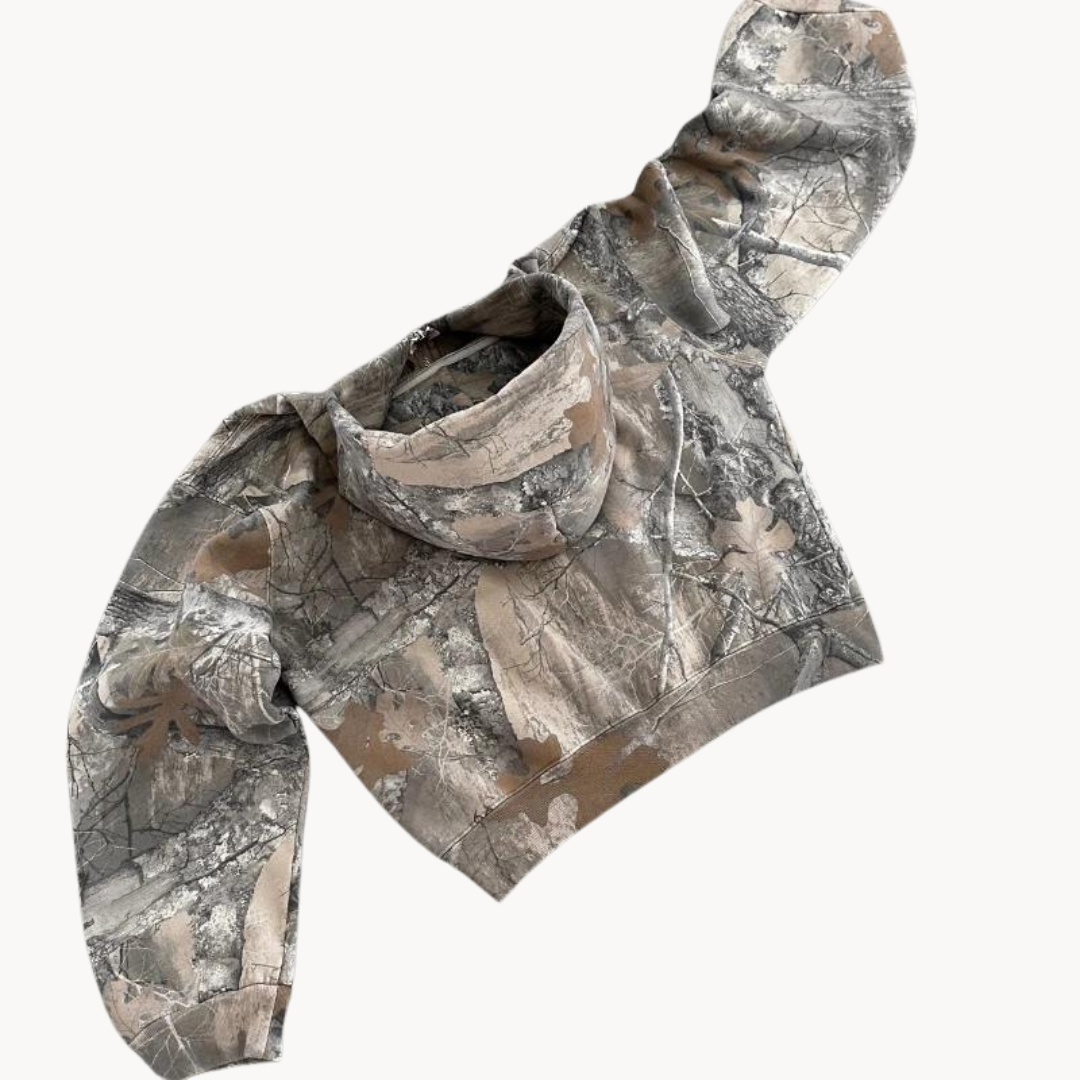 Herre Hoodie Kamuflasje Oversized 5