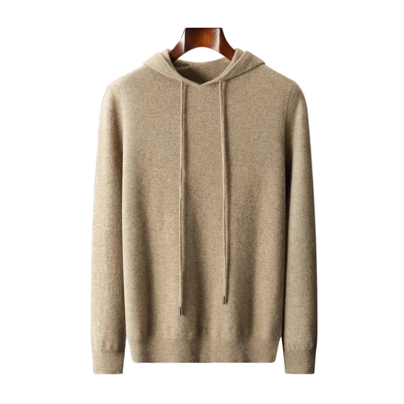 Herre Hoodie i 100% Merinoull med Komfortabel Design 1