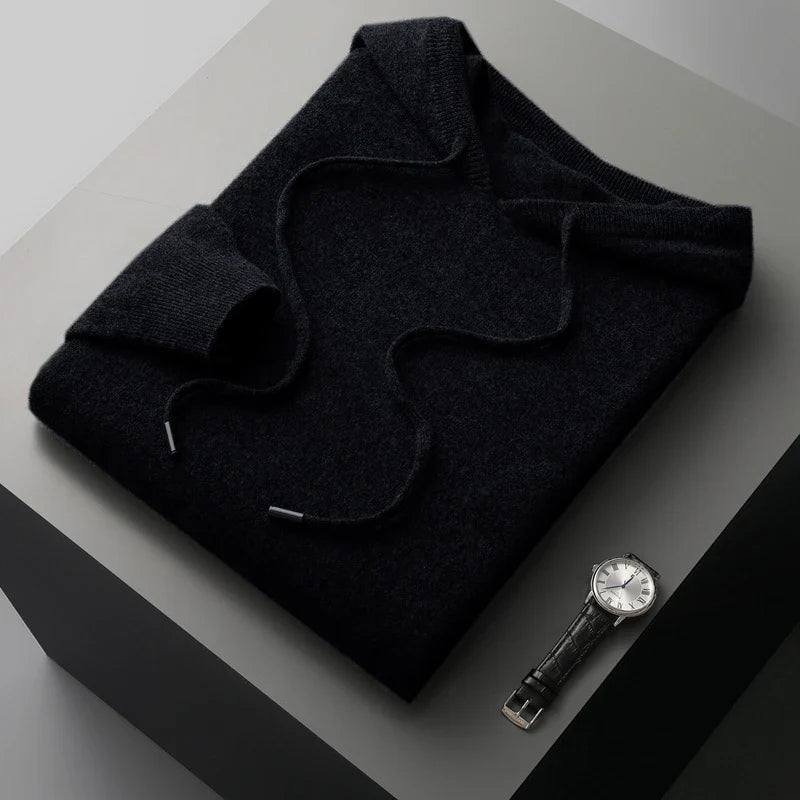Herre Hoodie i 100% Merinoull med Komfortabel Design 10