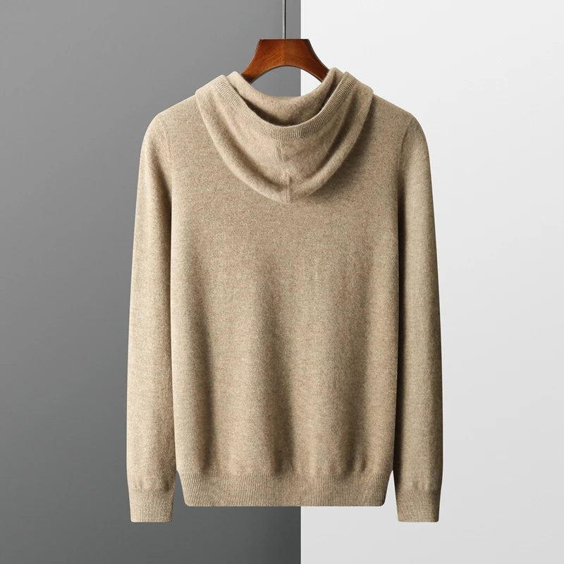 Herre Hoodie i 100% Merinoull med Komfortabel Design 2