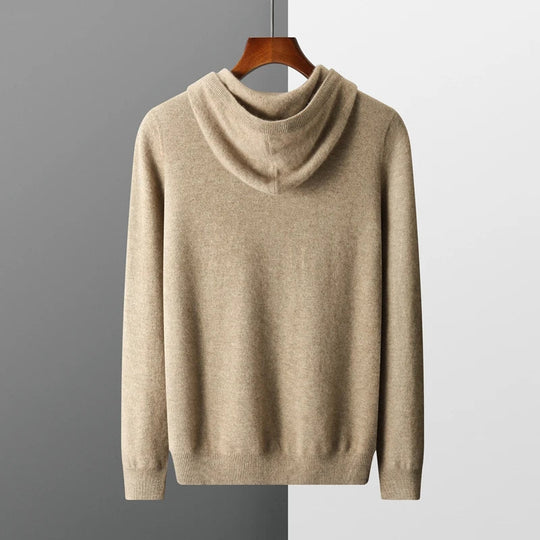 Herre Hoodie i 100% Merinoull med Komfortabel Design 2