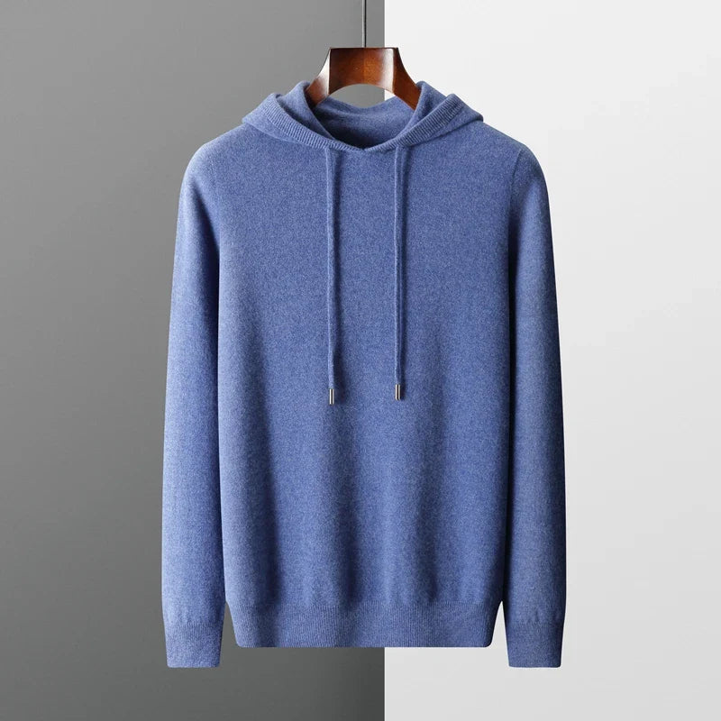 Herre Hoodie i 100% Merinoull med Komfortabel Design 3