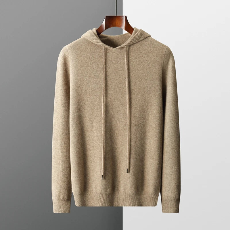 Herre Hoodie i 100% Merinoull med Komfortabel Design 7