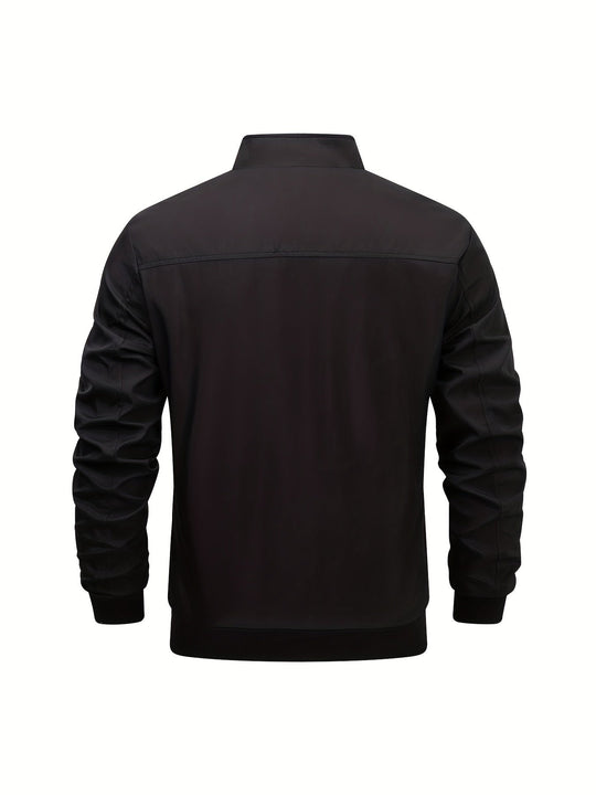 Herre Jakke Casual Med Hevet Krage 6