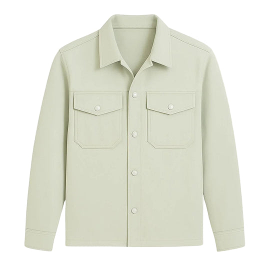 Herre Jakke Lett Skjortejakke Med Moderne Snitt 0