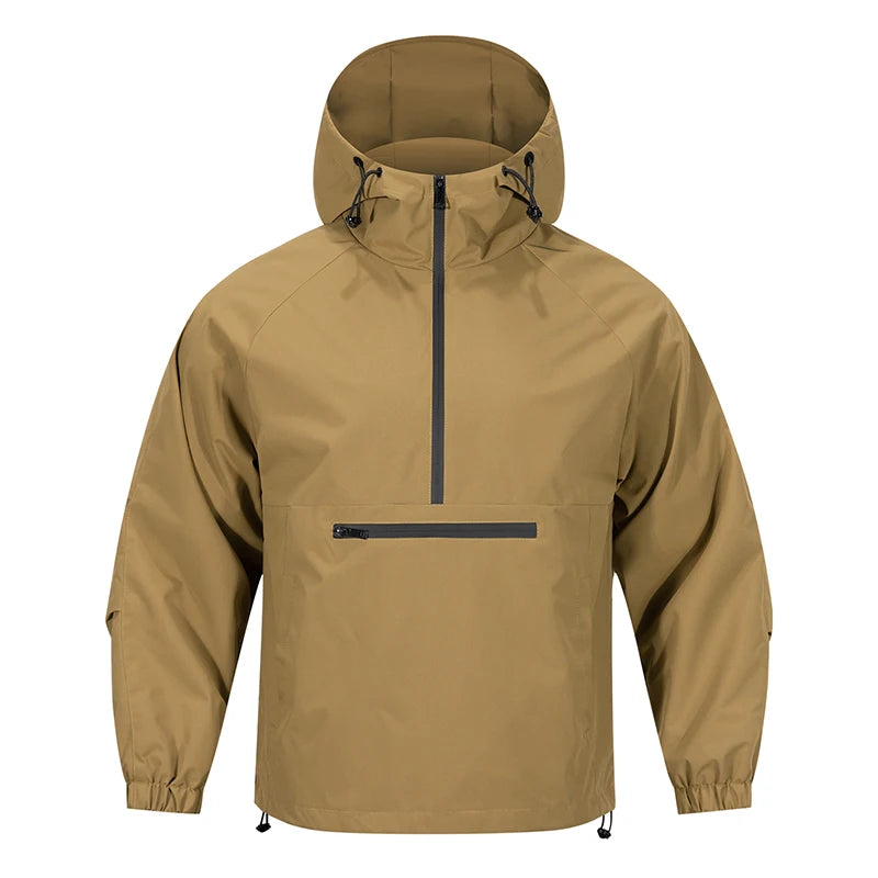 Herre Jakke Med Hette Funksjonell Design For Utendørsaktiviteter 4