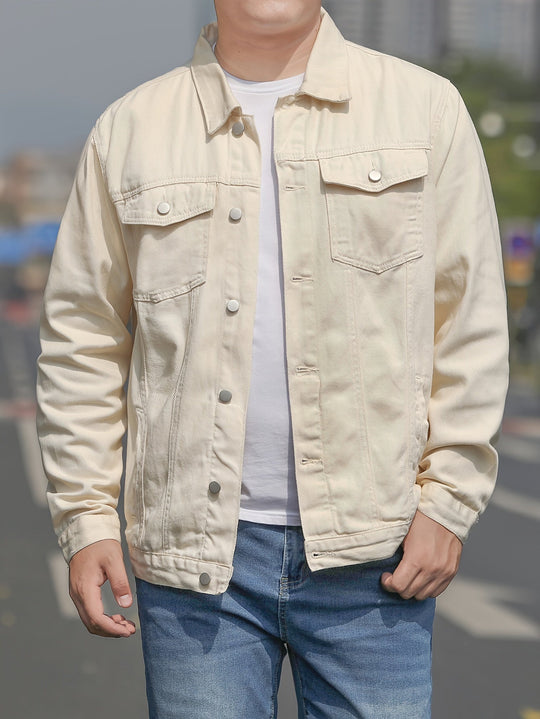 Herre Jakke Uformell Stil med Klassisk Fangskrage 2