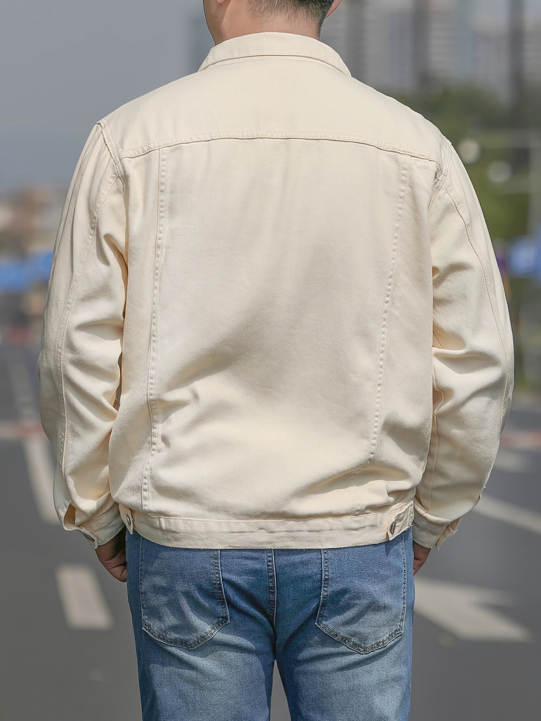 Herre Jakke Uformell Stil med Klassisk Fangskrage 3