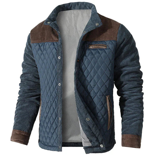 Herre Jakke med Ståkrage og Komfortabel Design 0