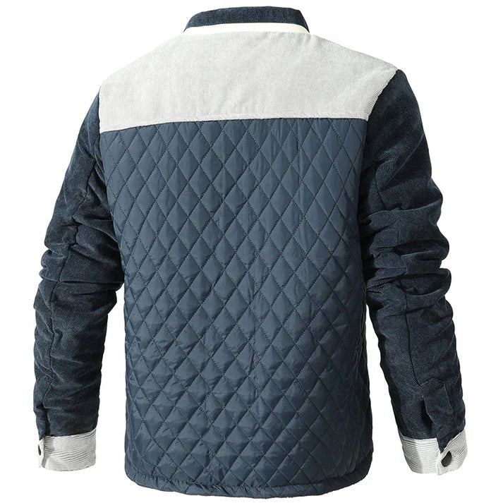 Herre Jakke med Ståkrage og Komfortabel Design 2