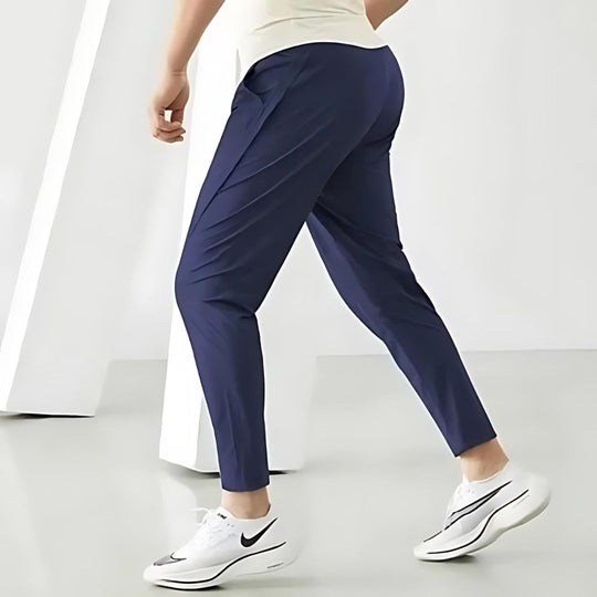 Herre Joggebukser Tapered Passform med Glidelåslommer 1