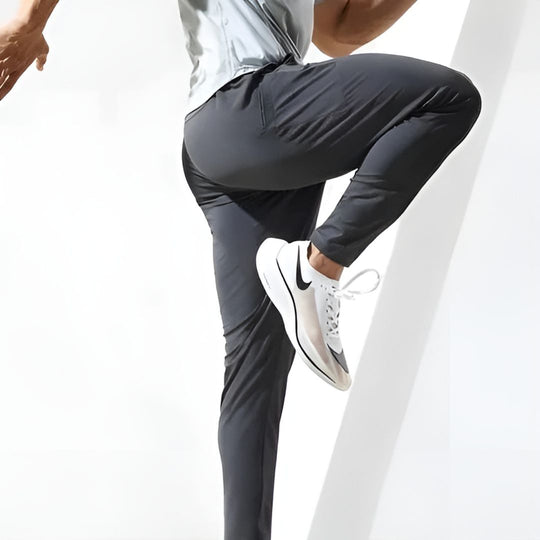 Herre Joggebukser Tapered Passform med Glidelåslommer 2