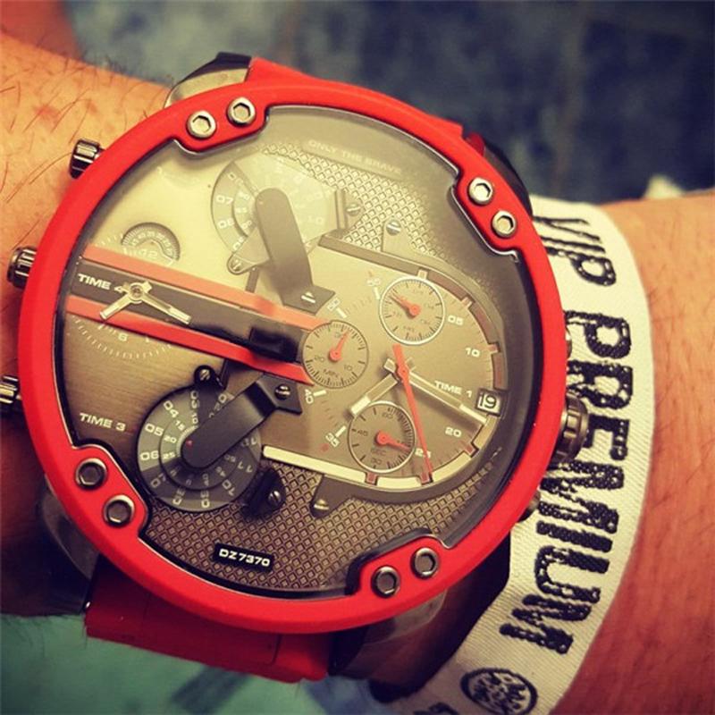 Herre Kronograf Klokke i Rustfritt Stål 2