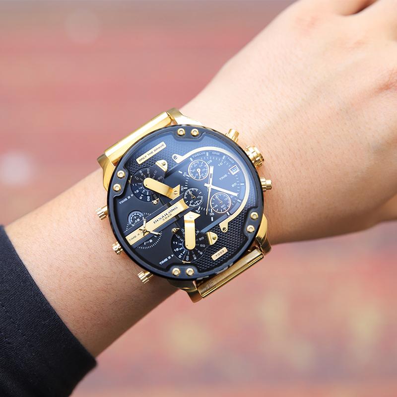 Herre Kronograf Klokke i Rustfritt Stål 3