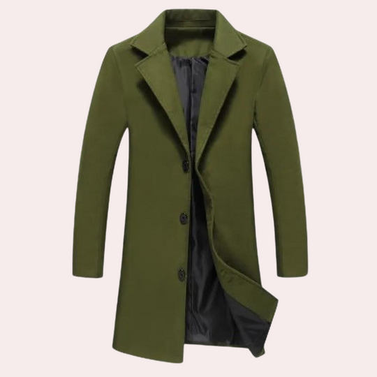 Herre Lang Frakk Moderne Stil 5