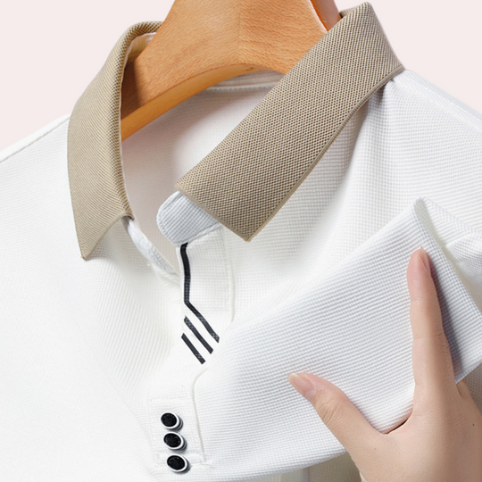 Herre Langærmet Poloshirt i Klassisk Stil 6