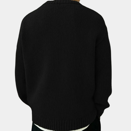 Herre Langærmet Strikket Sweater Avslappet Stil 2