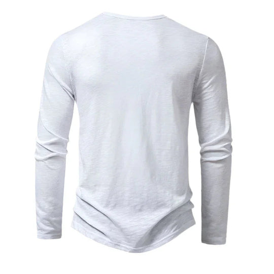 Herre Langermet Polo med Båndkrage 7