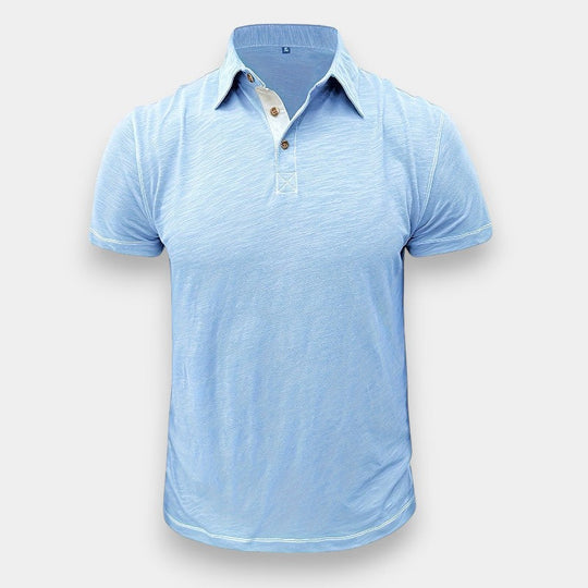 Herre Langermet T-skjorte Uformell 100% Bomull til Golf 8