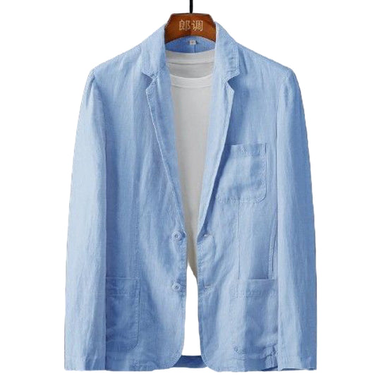 Herre Leinenblazer Smal Passform 3