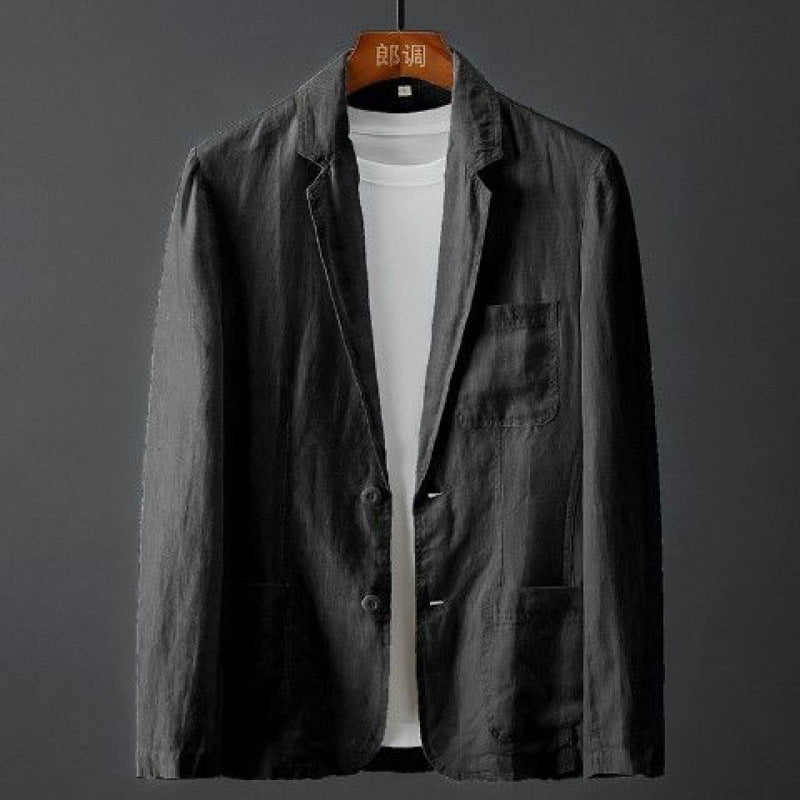 Herre Leinenblazer Smal Passform 4