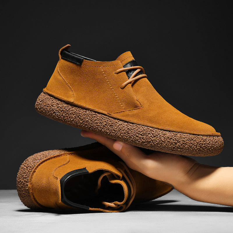 Herre Loafers Mid-Top med Snøring og Strukturert Såle 0