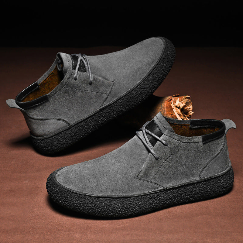 Herre Loafers Mid-Top med Snøring og Strukturert Såle 2