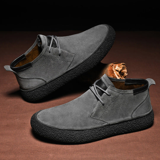 Herre Loafers Mid-Top med Snøring og Strukturert Såle 2