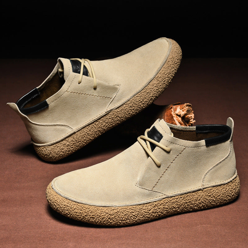 Herre Loafers Mid-Top med Snøring og Strukturert Såle 3