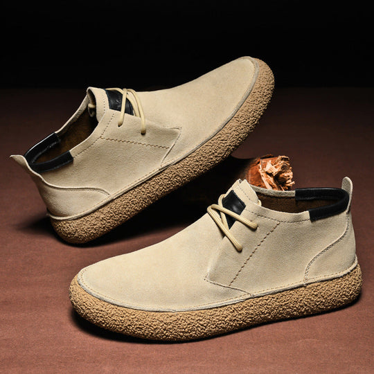Herre Loafers Mid-Top med Snøring og Strukturert Såle 3