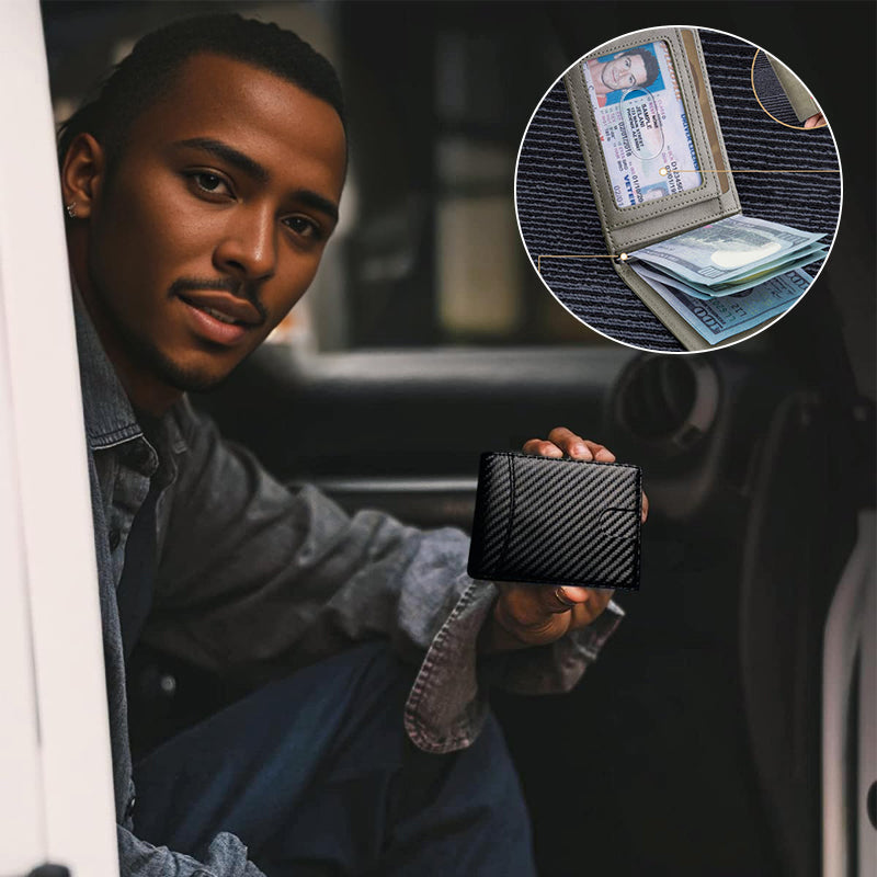 Herre Lommebok Minimalistisk med Pengeklemme 5