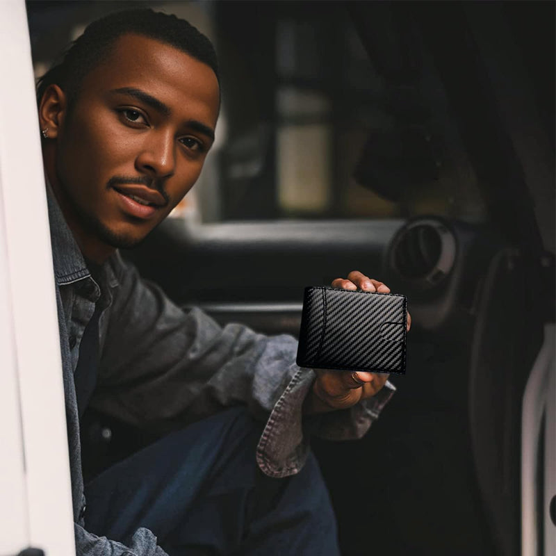 Herre Lommebok Minimalistisk med Pengeklemme 7