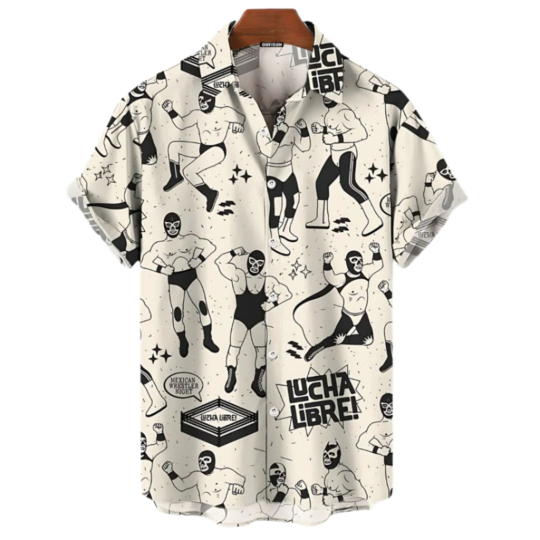 Herre Luchador Skjorte Avslappet Off-White 0