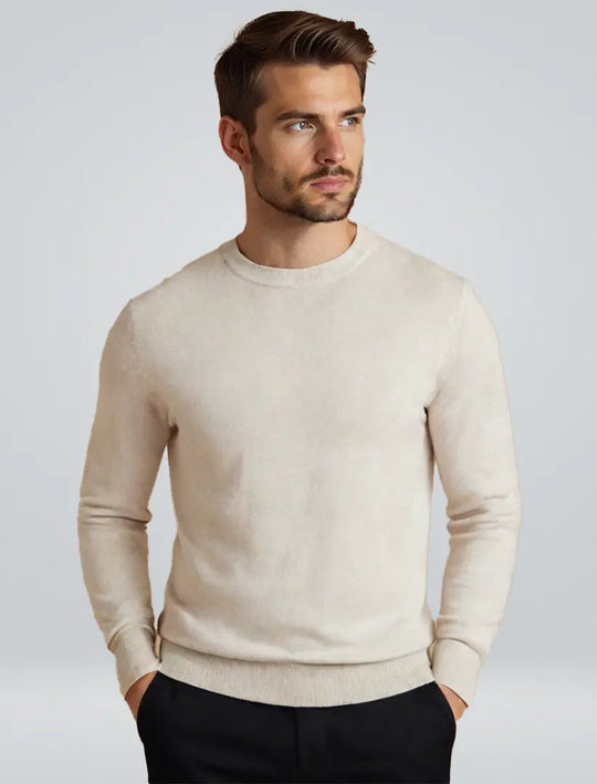 Herre Lyocell Trøye Minimalistisk Design 1